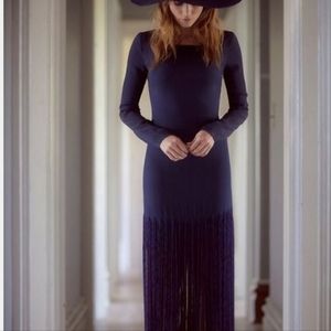 Free People x Candela Allyson Fringe Maxi Gown